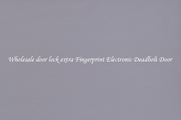 Wholesale door lock extra Fingerprint Electronic Deadbolt Door 