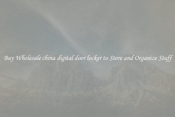 Buy Wholesale china digital door locker to Store and Organize Stuff