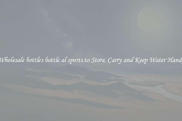 Wholesale bottles bottle al sports to Store, Carry and Keep Water Handy