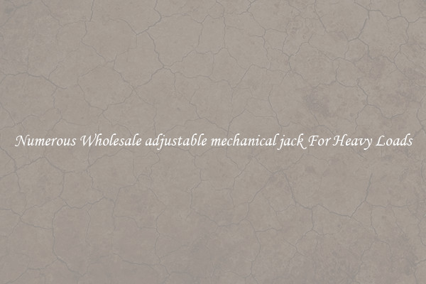 Numerous Wholesale adjustable mechanical jack For Heavy Loads