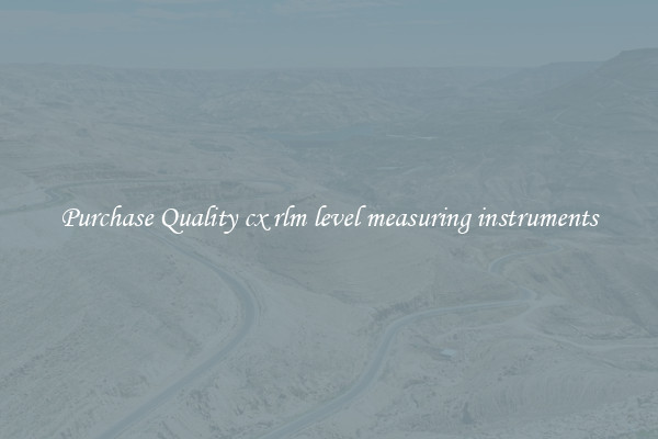 Purchase Quality cx rlm level measuring instruments