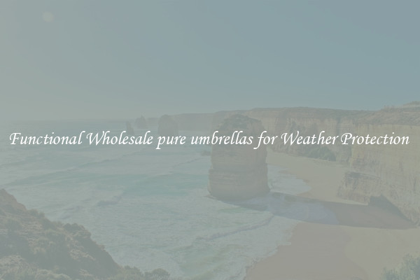 Functional Wholesale pure umbrellas for Weather Protection 