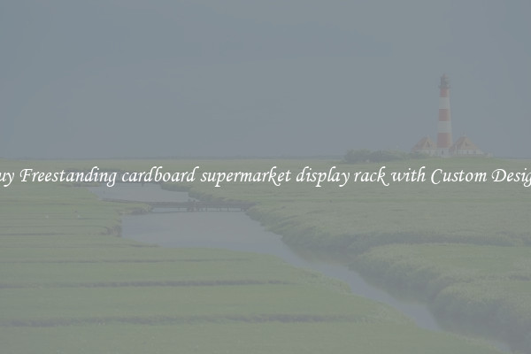 Buy Freestanding cardboard supermarket display rack with Custom Designs