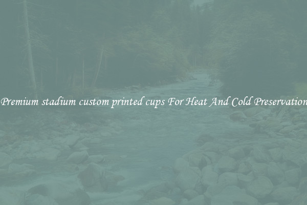 Premium stadium custom printed cups For Heat And Cold Preservation
