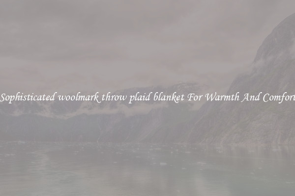 Sophisticated woolmark throw plaid blanket For Warmth And Comfort