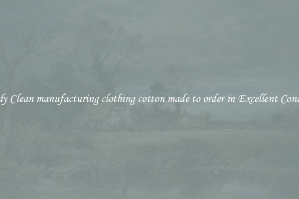 Trendy Clean manufacturing clothing cotton made to order in Excellent Condition