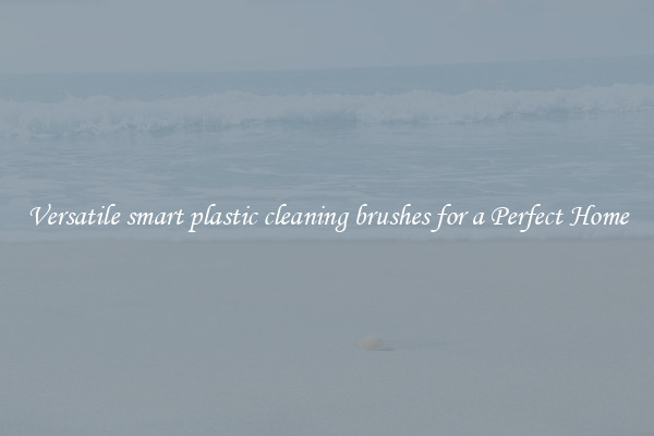 Versatile smart plastic cleaning brushes for a Perfect Home